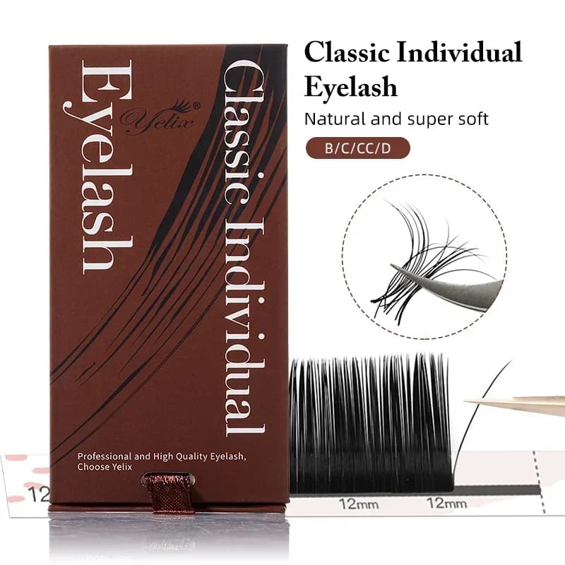Extensions de cils individuels classiques ultra-mats 0.18mm