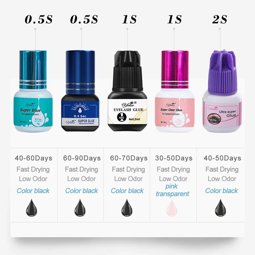 Colle Professionnelle pour Extensions de Cils 5ml - Pack de 3
