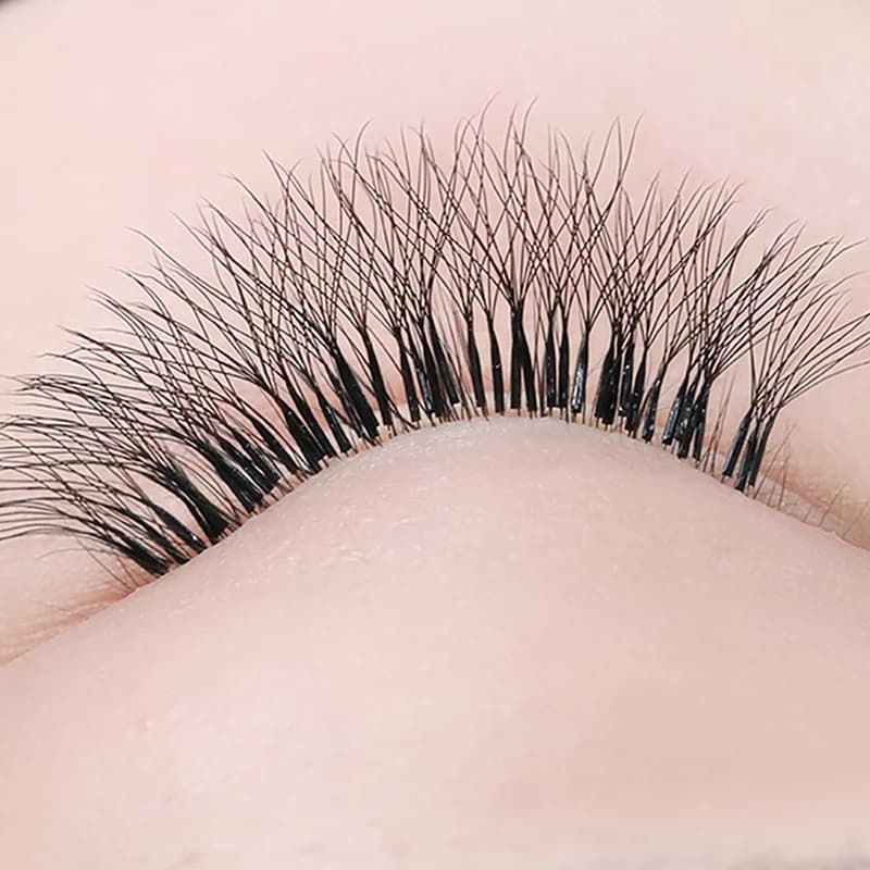 Éventails préfabriqués 5D en forme de W, volume, boucles C/D/L/M
