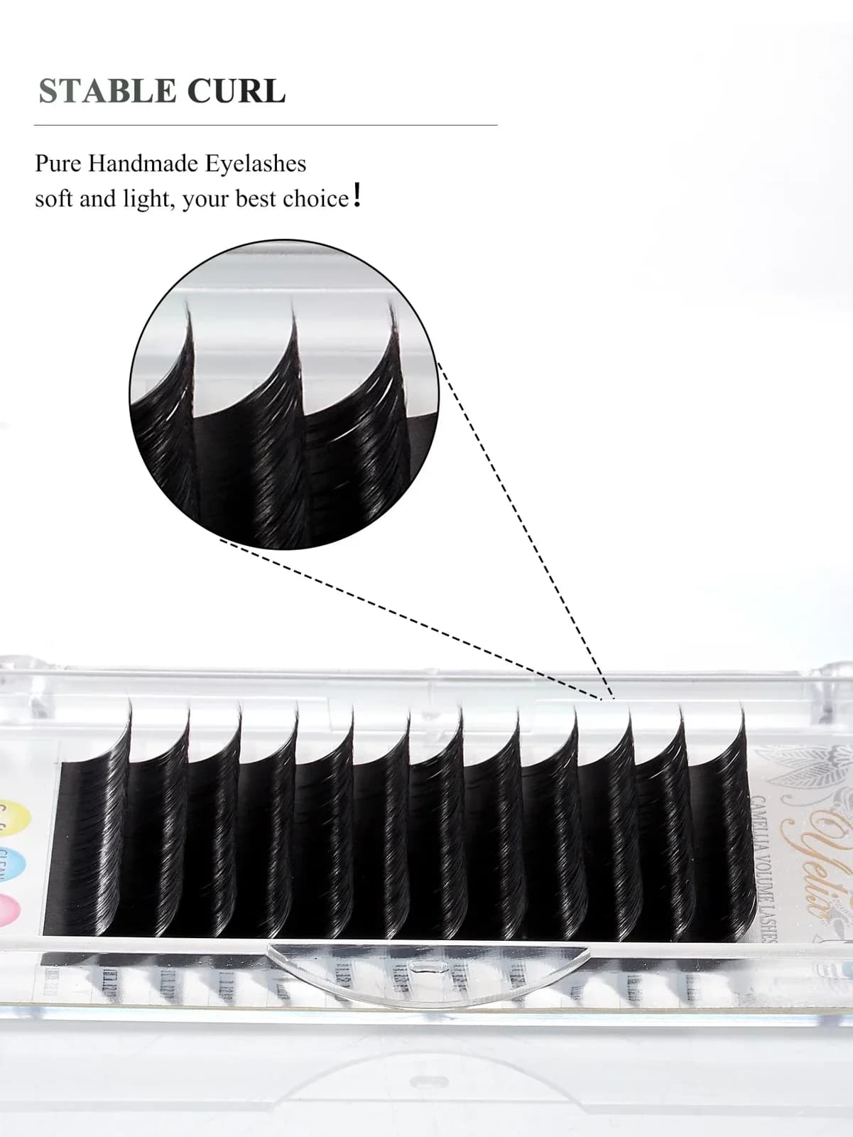 Extensions de cils plats ellipse classique, effet naturel mat