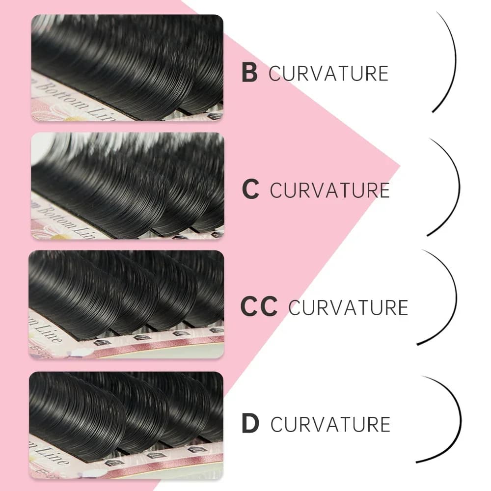 Extensions de cils Flat Split Tip Ellipse 6-19mm 0.15-0.2mm