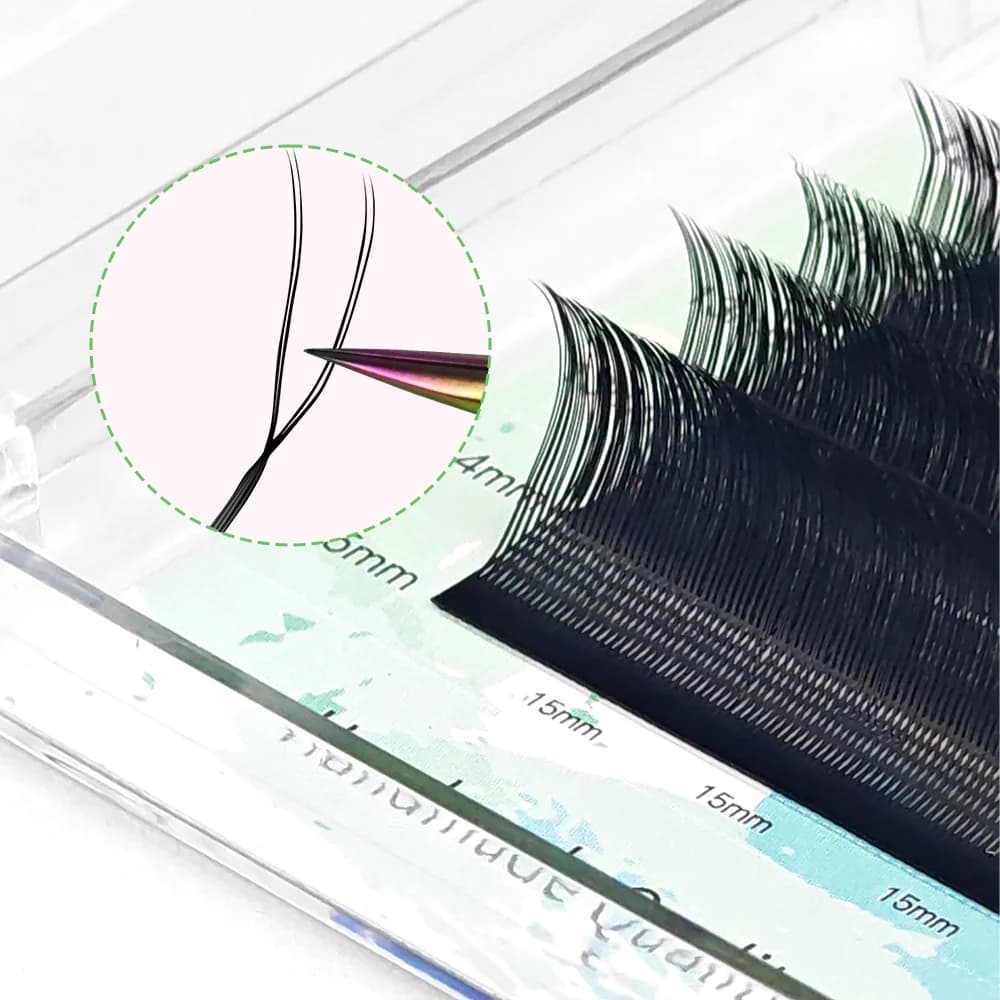Faux cils premium YY en forme de U ultra-légers