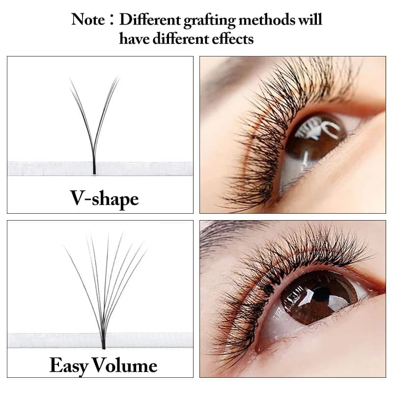 Extensions de cils individuels Premium V Shape Auto-Fan