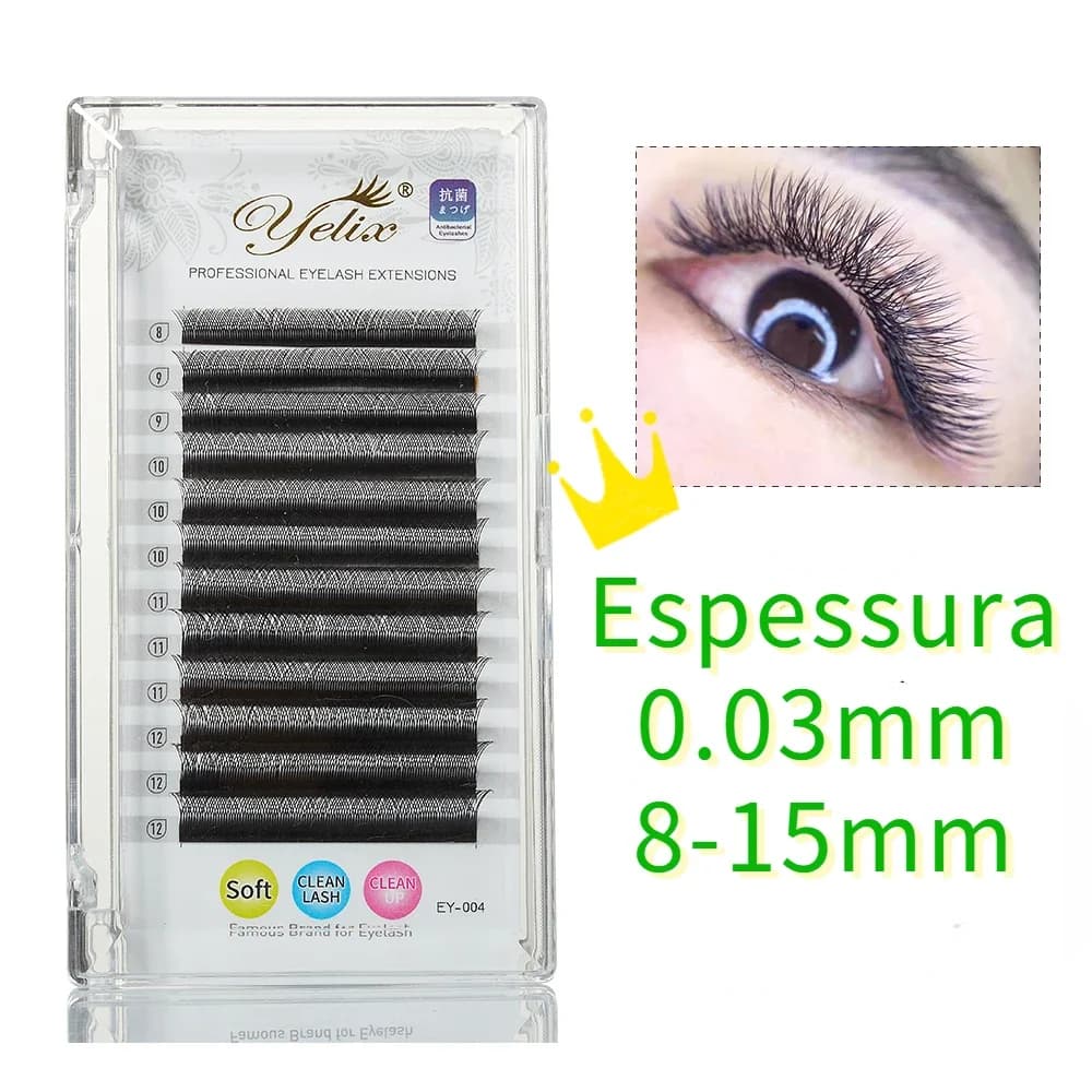 Extensions de cils éventails préfabriqués en forme Y YY 0.05mm C Curl