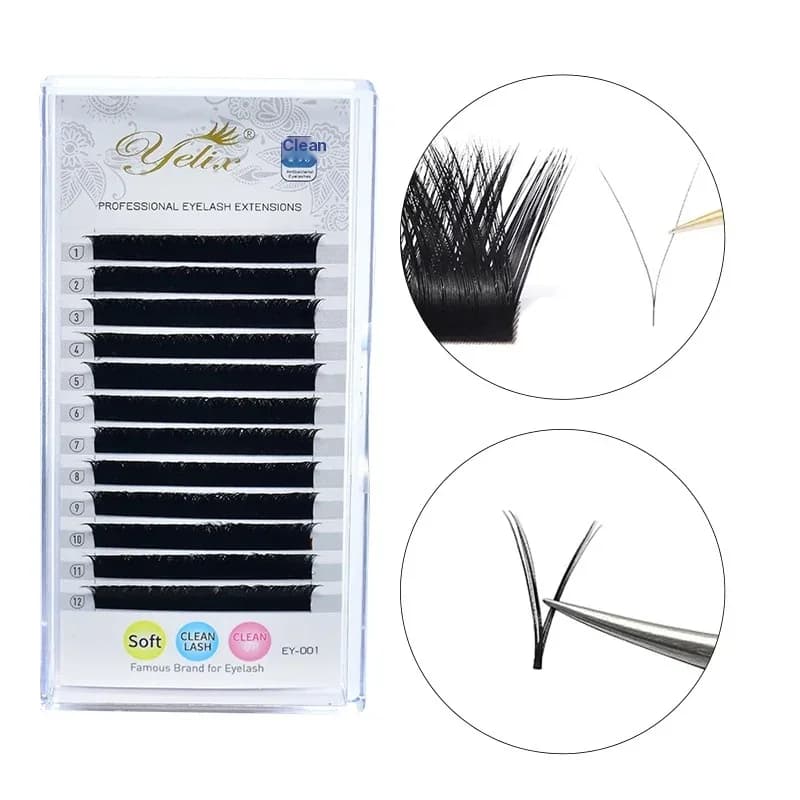 Extensions de cils individuels Premium V Shape Auto-Fan