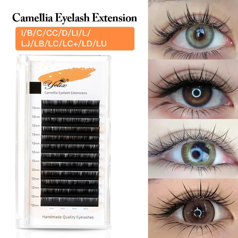 Extensions de cils individuels Camellia Bloom - Aspect naturel et doux