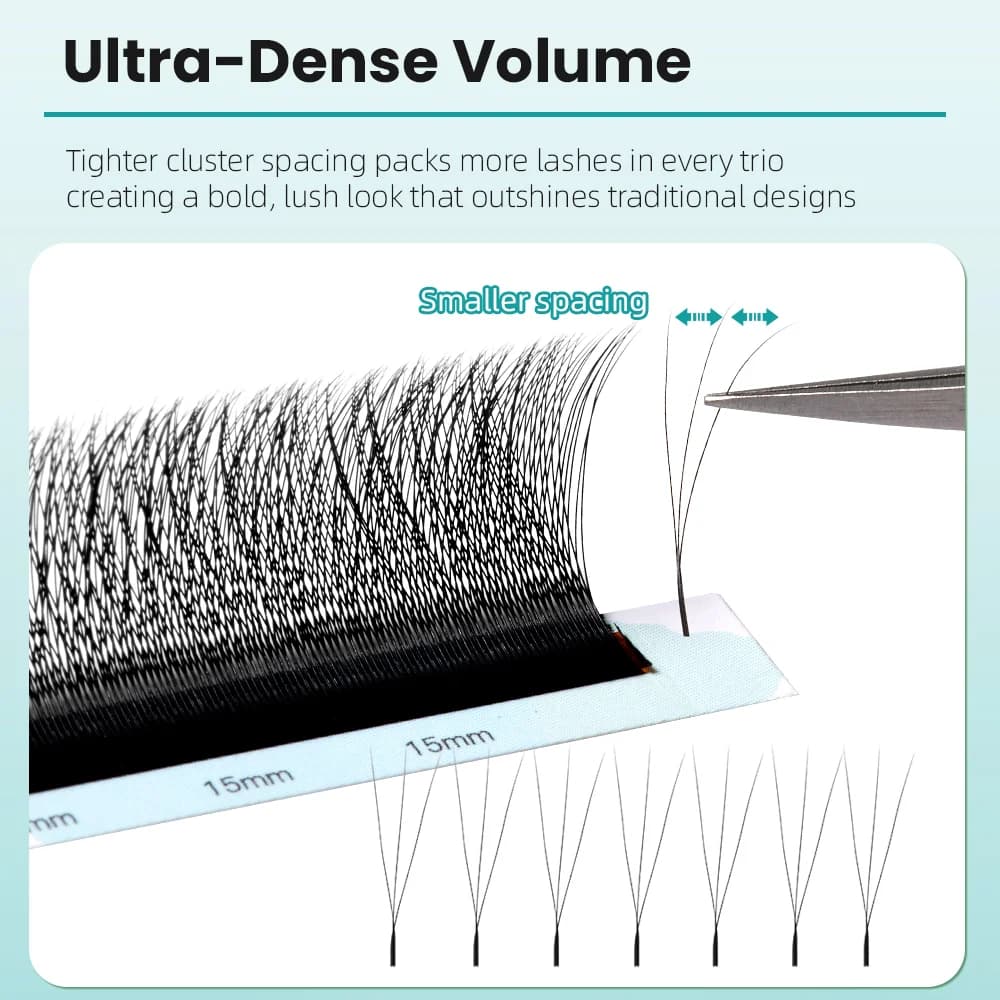 Cils volume en petit éventail V forme étroite 3D/4D/5D