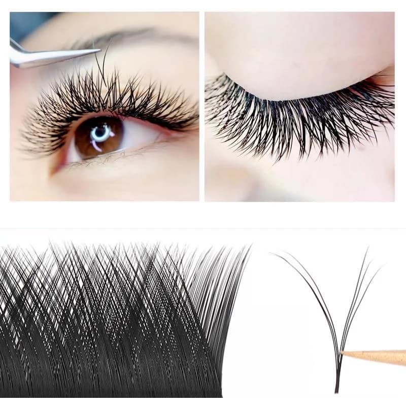 Extensions de cils individuels Premium V Shape Auto-Fan