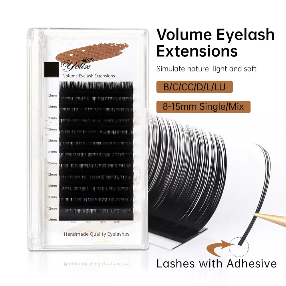 Extensions de Cils Individuels Classiques Premium avec Adhésif