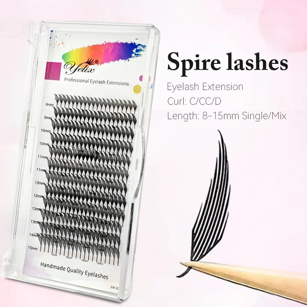 Extensions de cils éventails préformés forme Spire Bloom