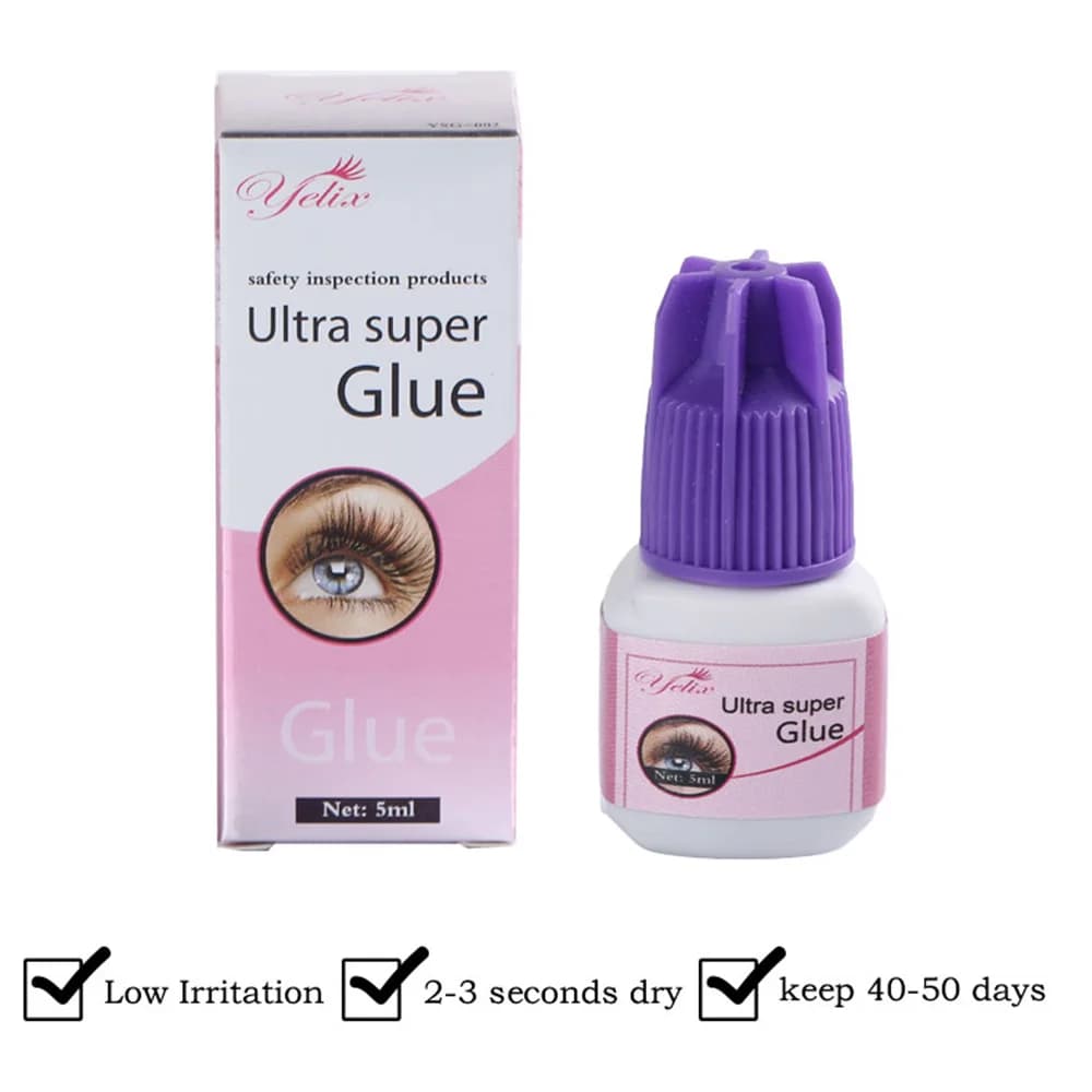 Colle Professionnelle pour Extensions de Cils 5ml - Pack de 3