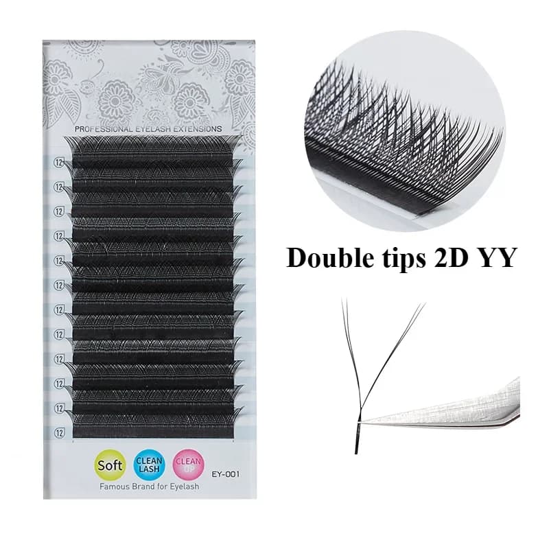 Éventails préformés 2D Y et YY (simple/double pointe)