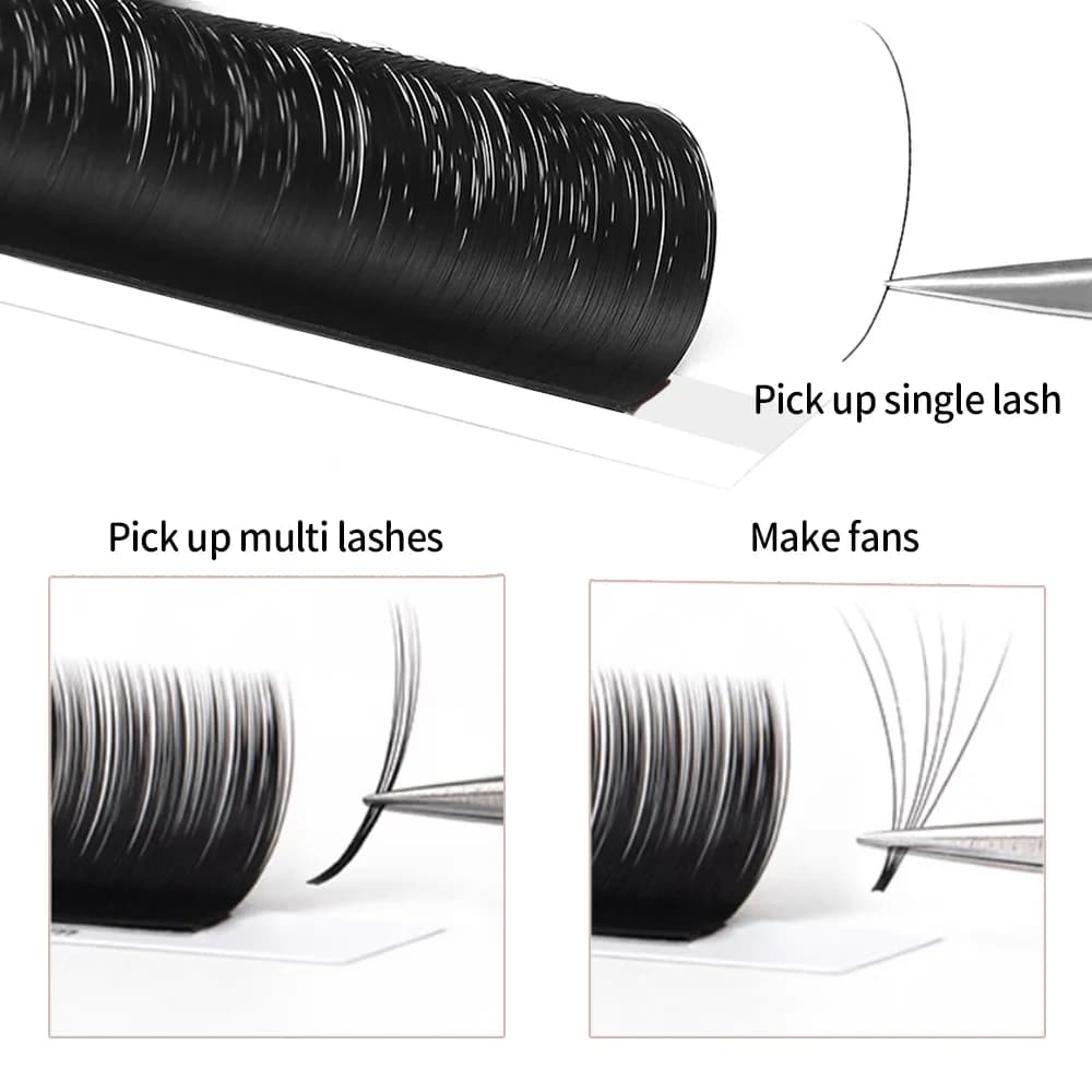 Extensions de Cils Individuels Classiques Premium avec Adhésif