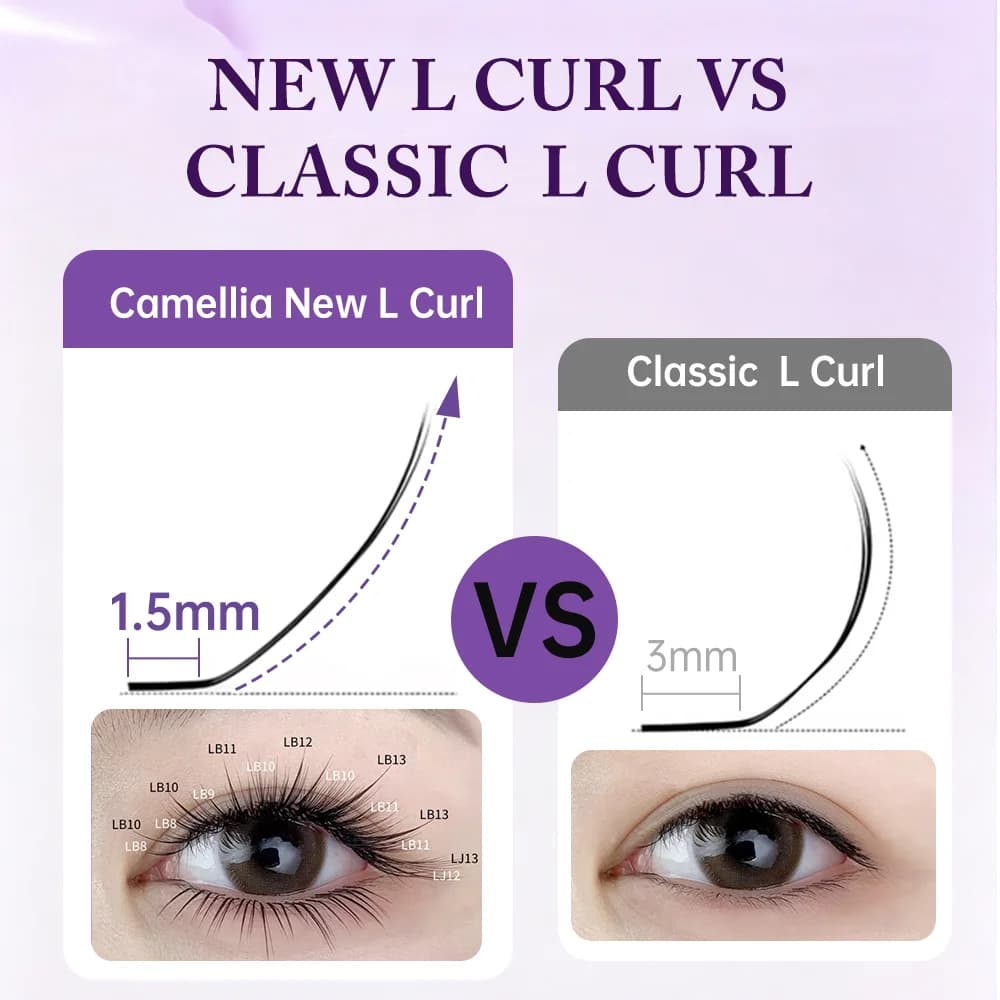 Extensions volume Camellia doux et naturels