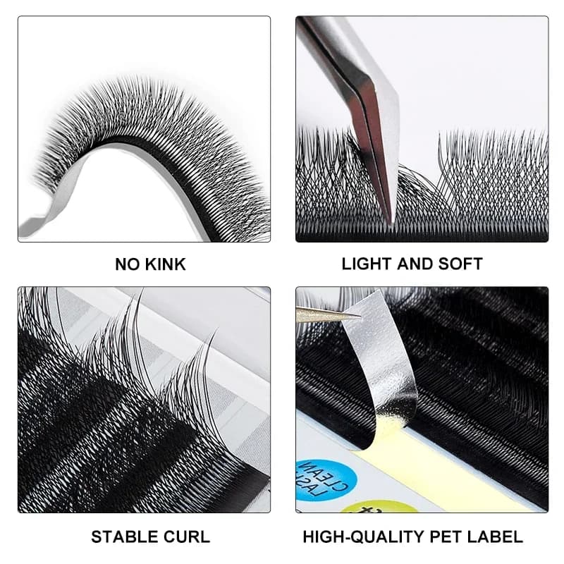Cils volume préformés YY et W Shape 3D/4D/5D