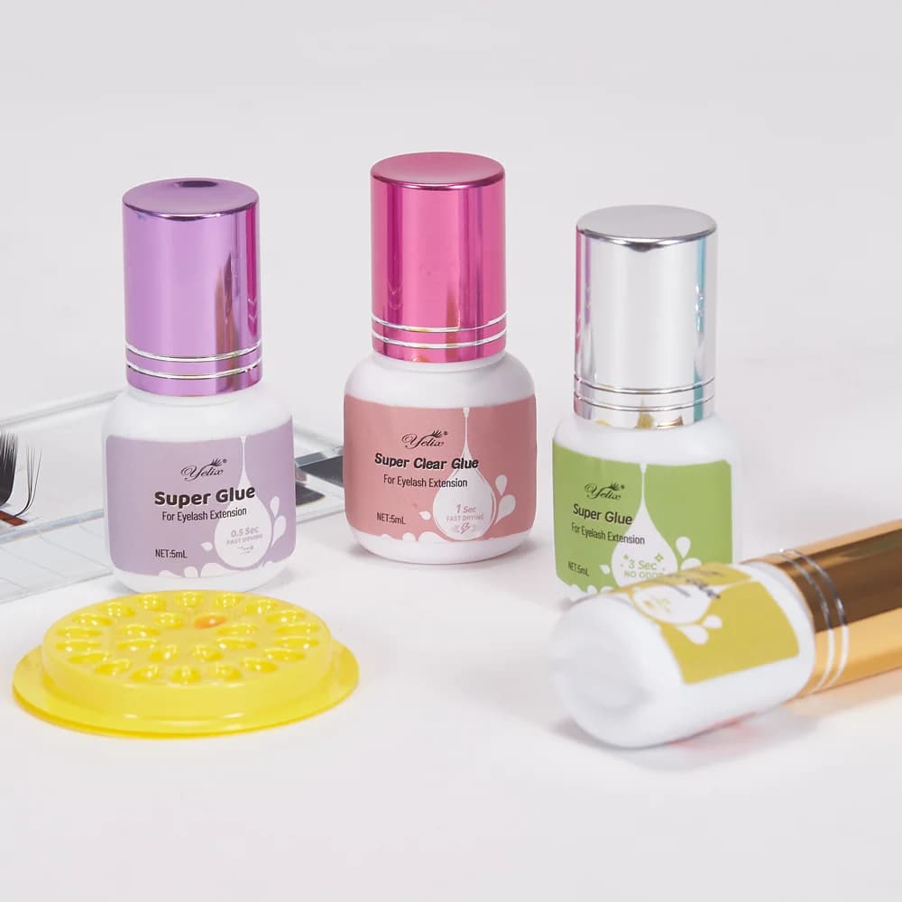Colle pour extensions de cils séchage rapide faible odeur 5ml