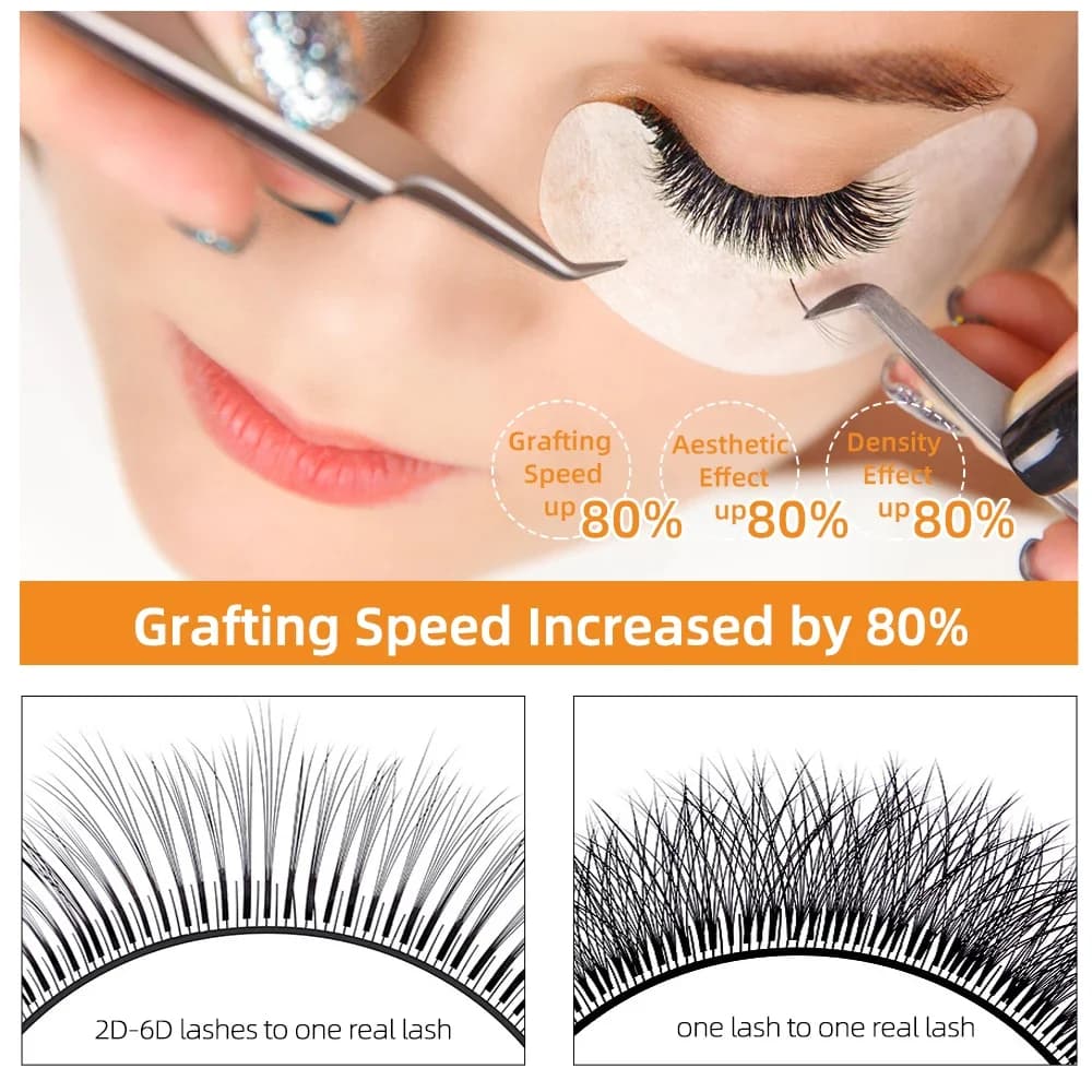 Extensions de cils individuels Camellia volume fluffy