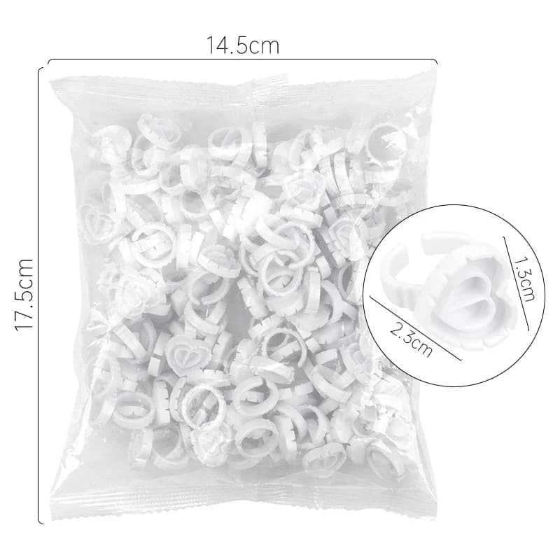 Porte-colles jetables pour extensions de cils - Lot de 100