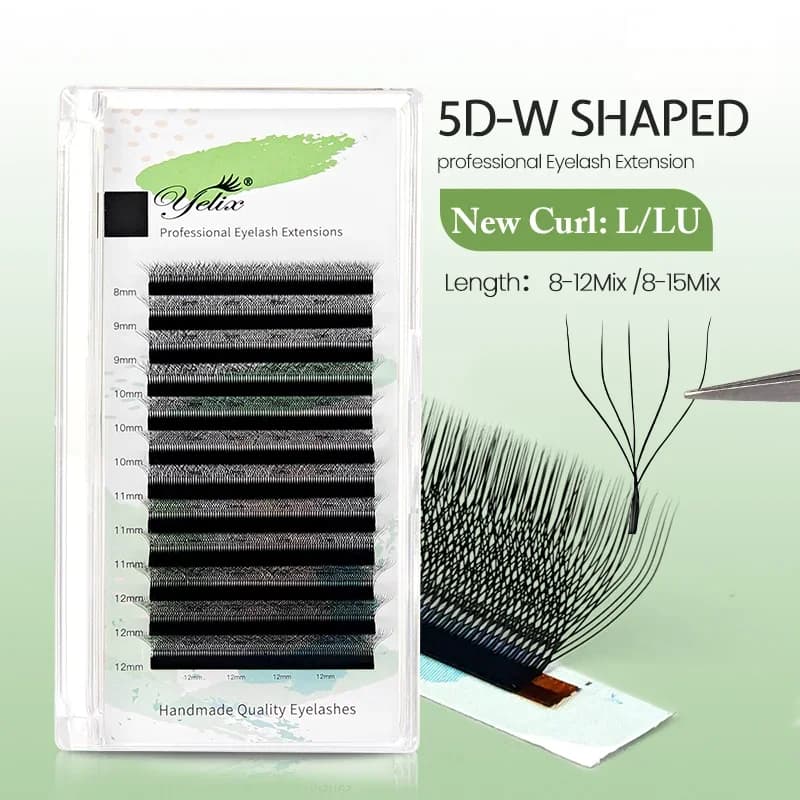 Extensions de cils éventails préformés volume 5D en forme W